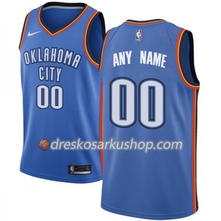 Muški NBA Dres Oklahoma City Thunder Personalizirani Nike 2017-18 Plava Swingman